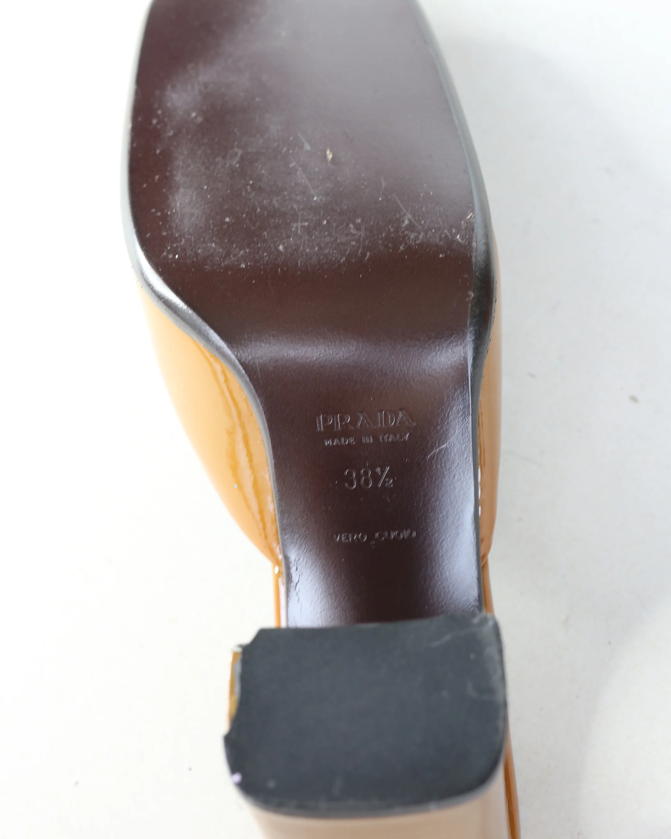 prada fw 1999 leaf buckle leather heels - Image 8