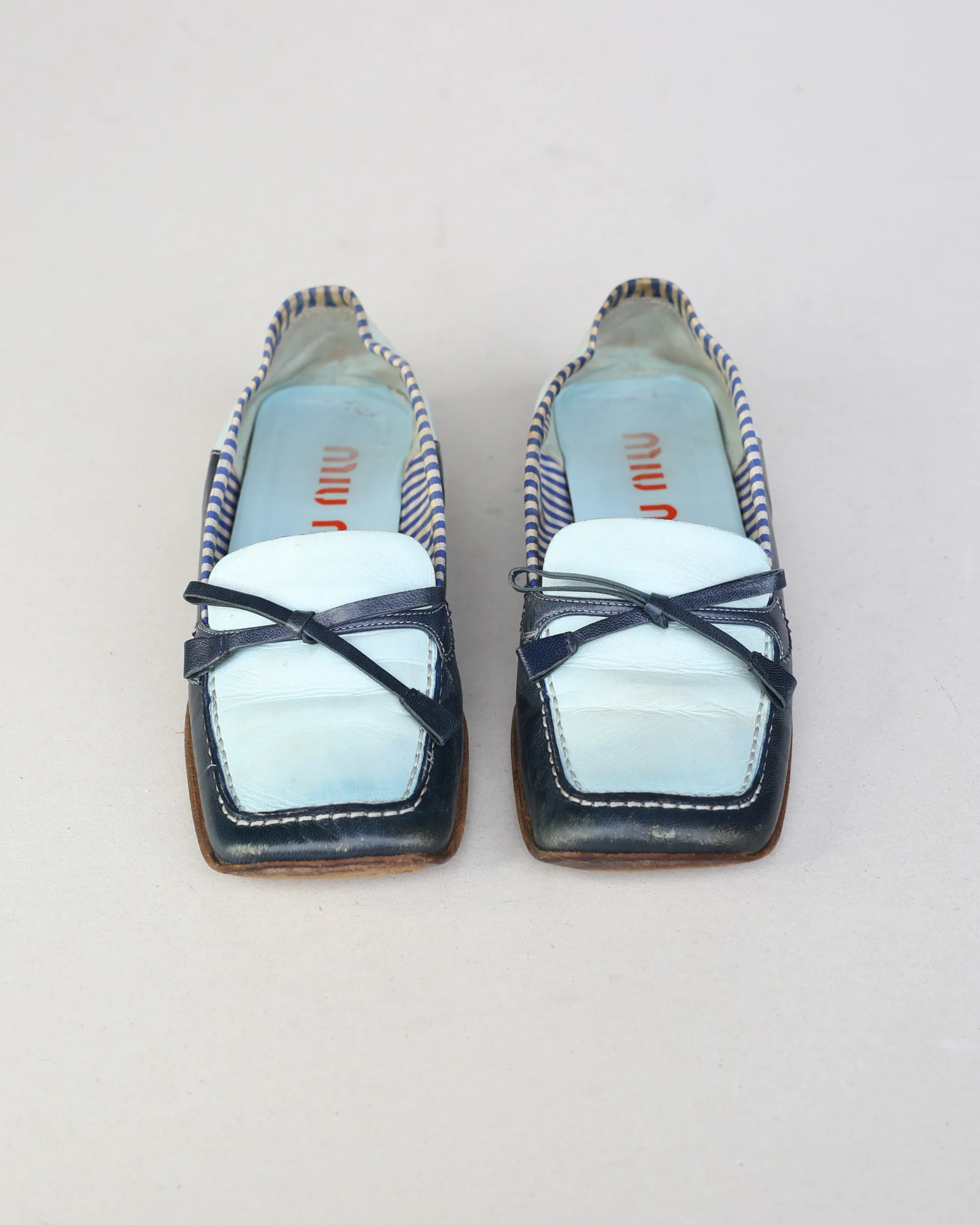 miu miu ss 2000 gingham loafers - Image 4