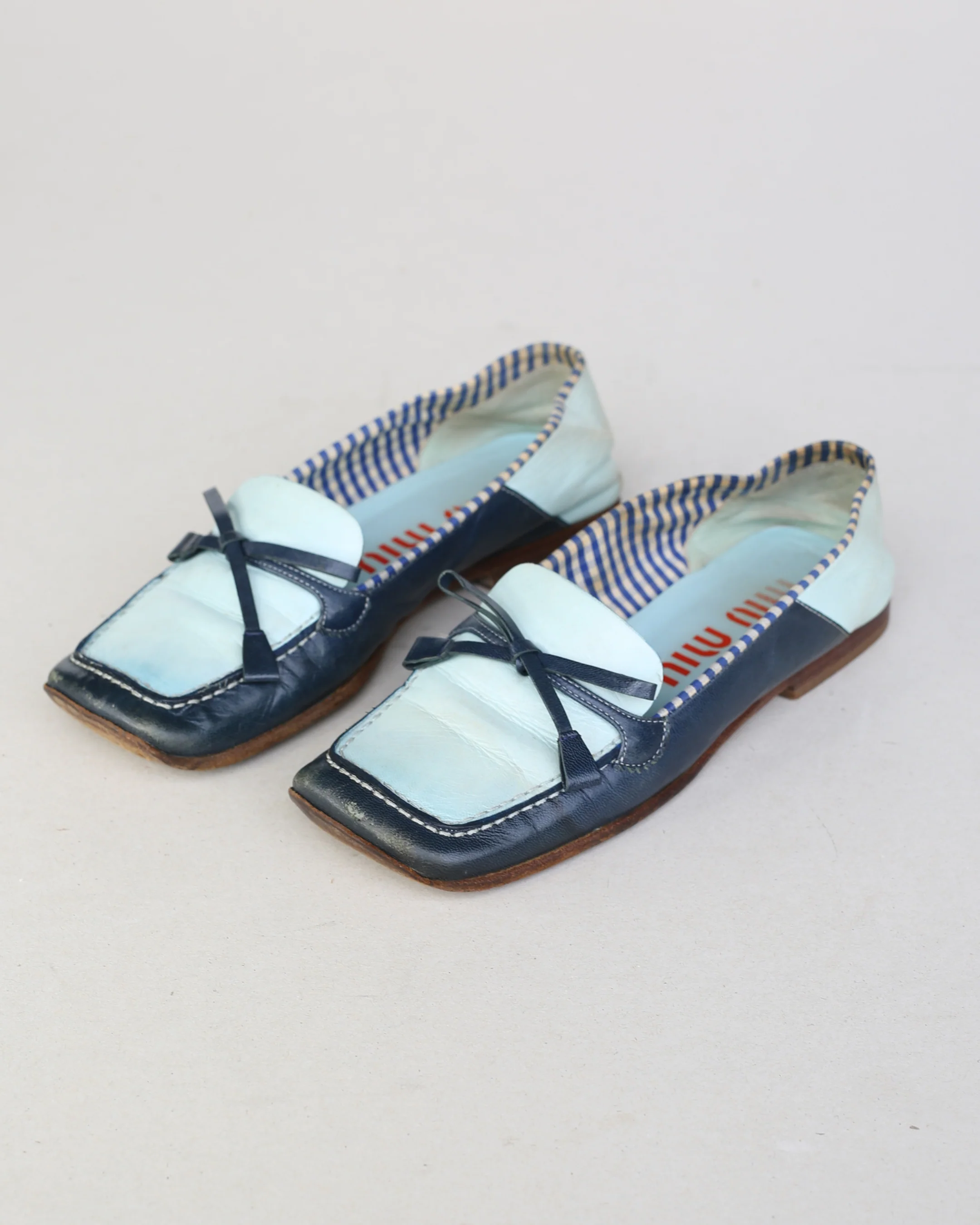 miu miu ss 2000 gingham loafers - Image 5