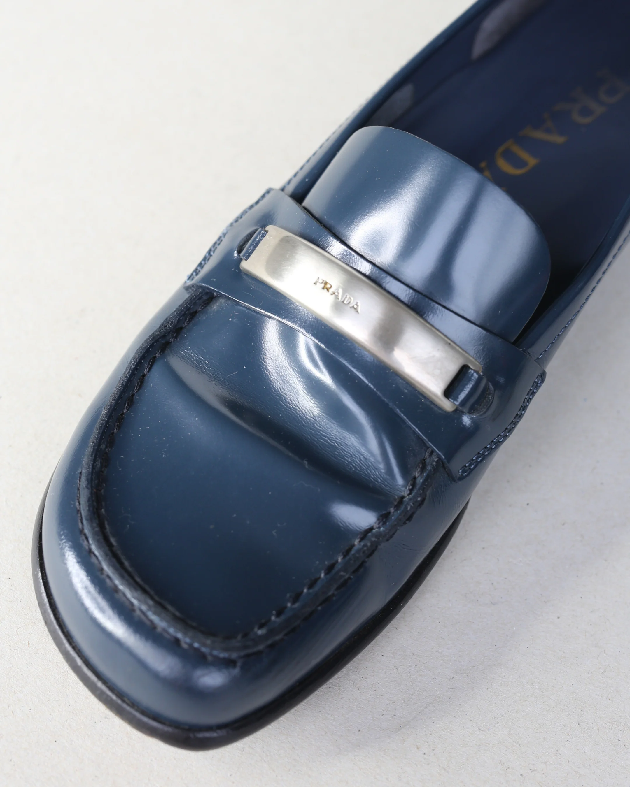 prada early 90s leather loafers - Image 6