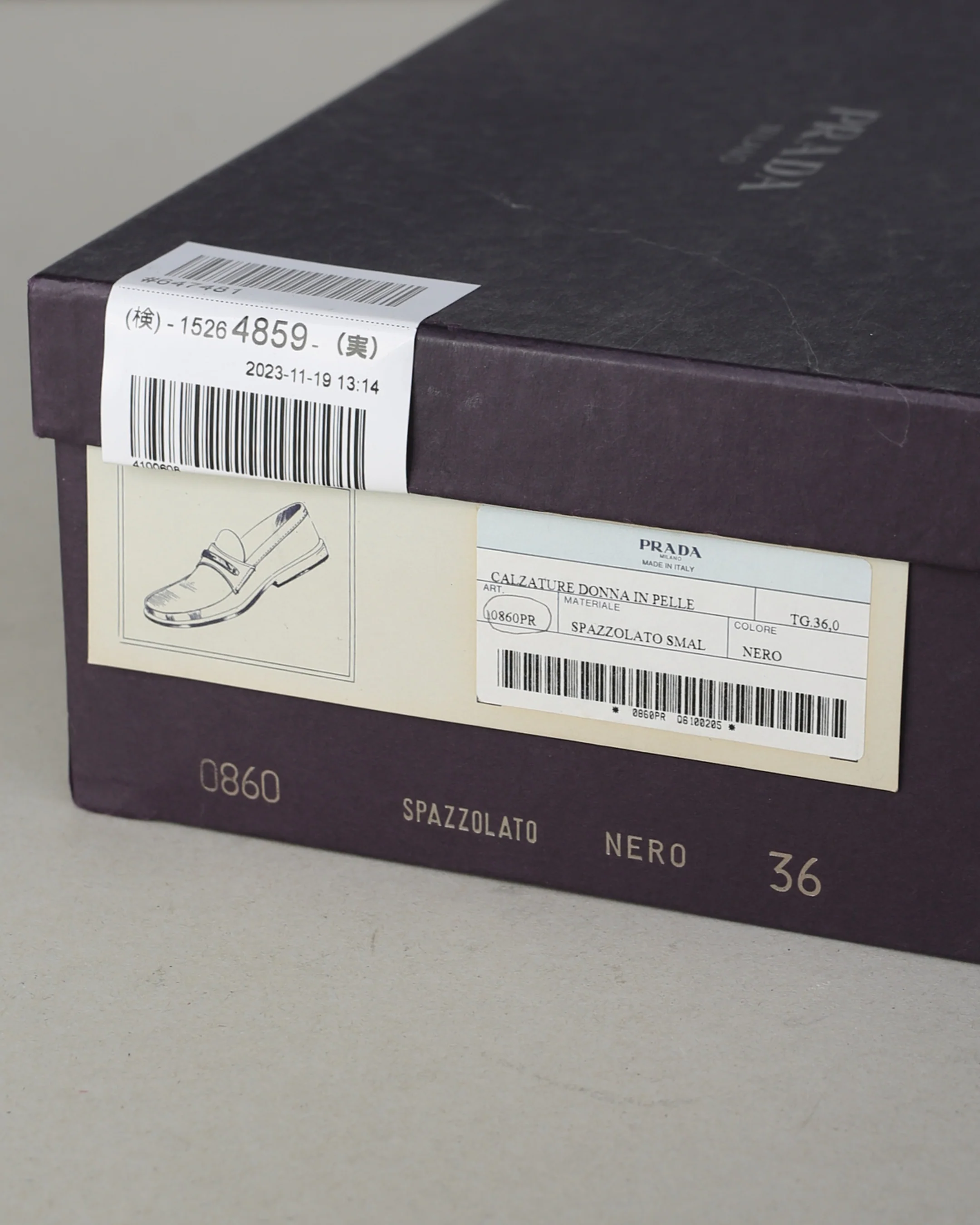 prada early 90s leather loafers - Image 7