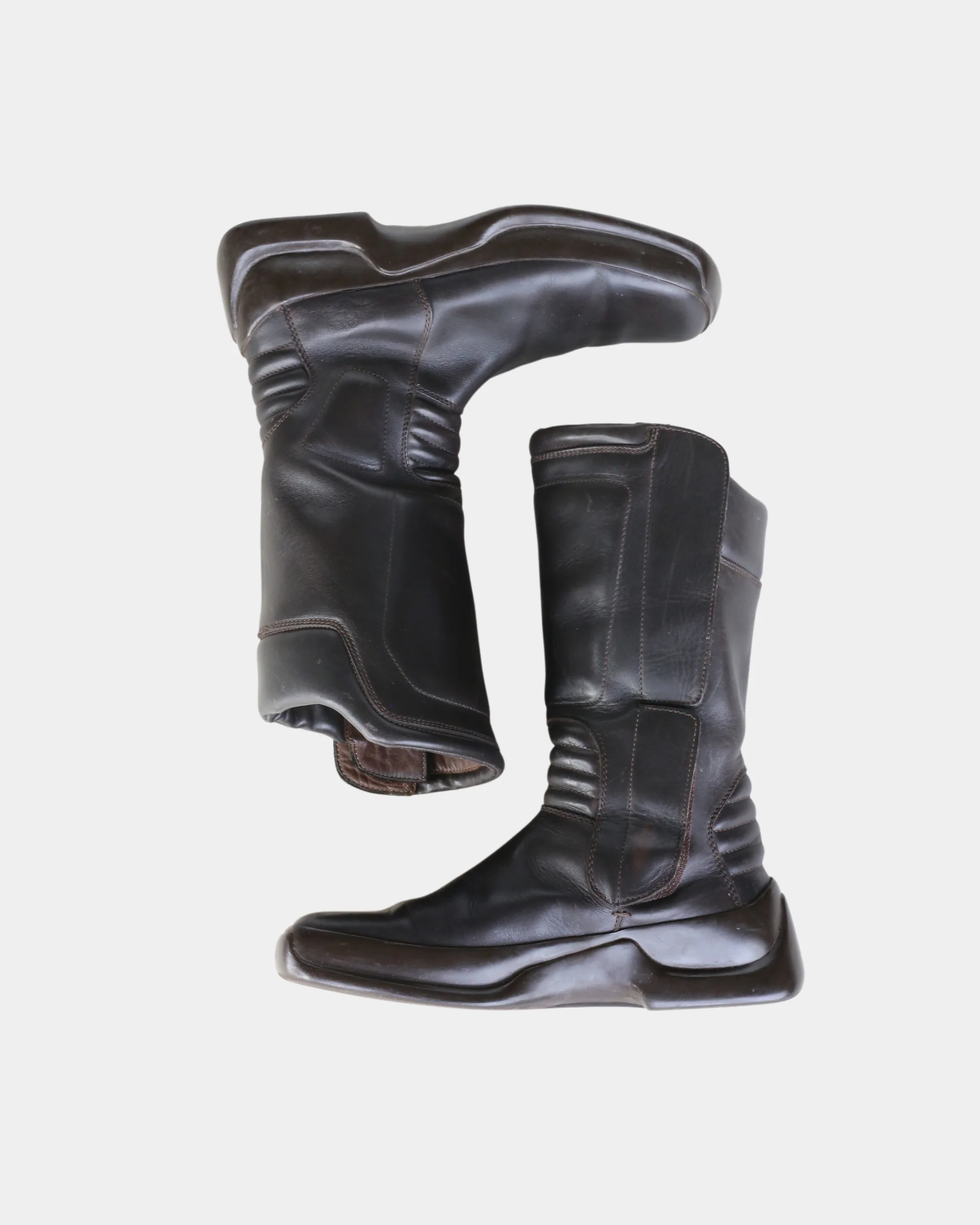 prada fw 1999 bella hadid leather moto boots - Image 5