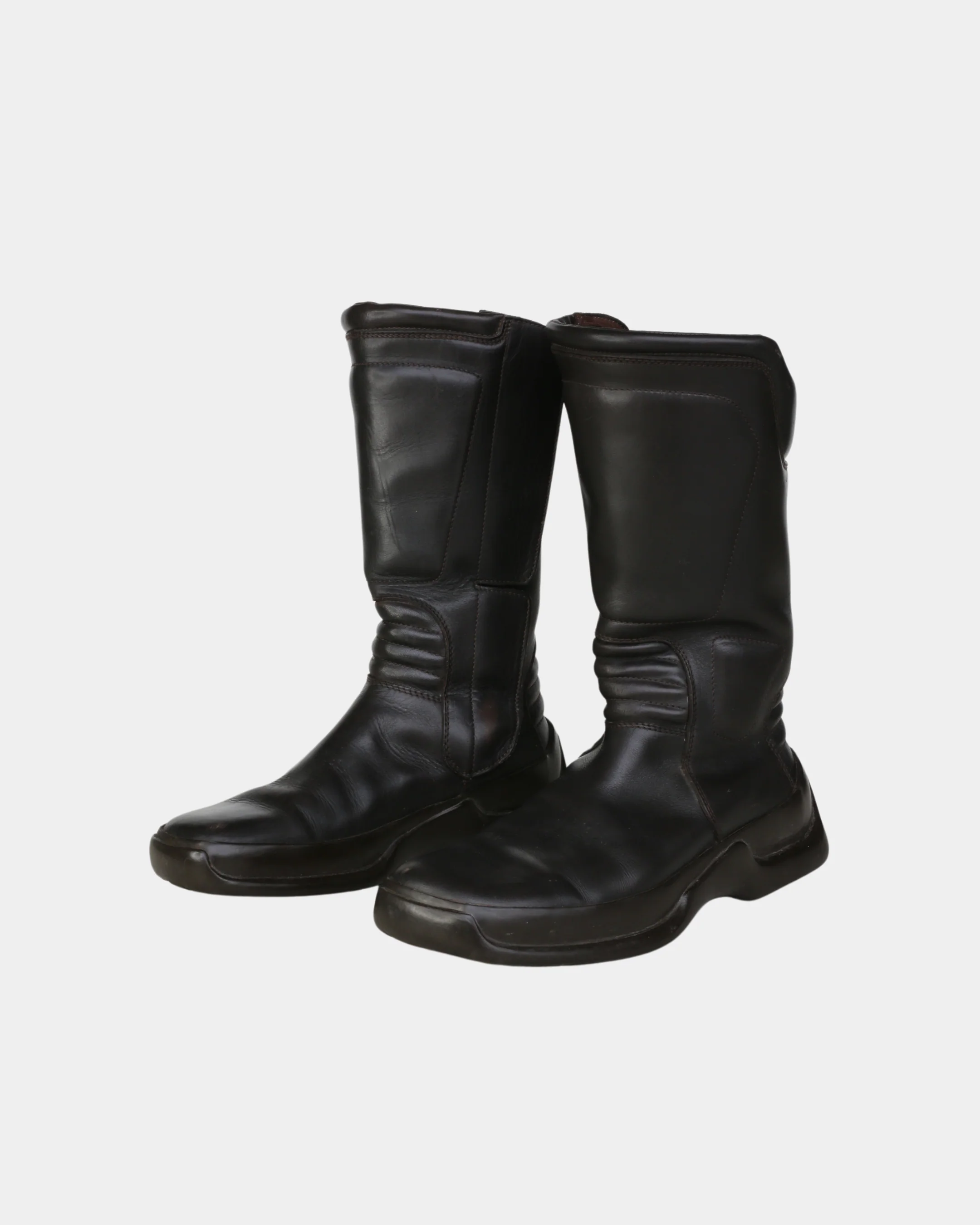 prada fw 1999 bella hadid leather moto boots - Image 7