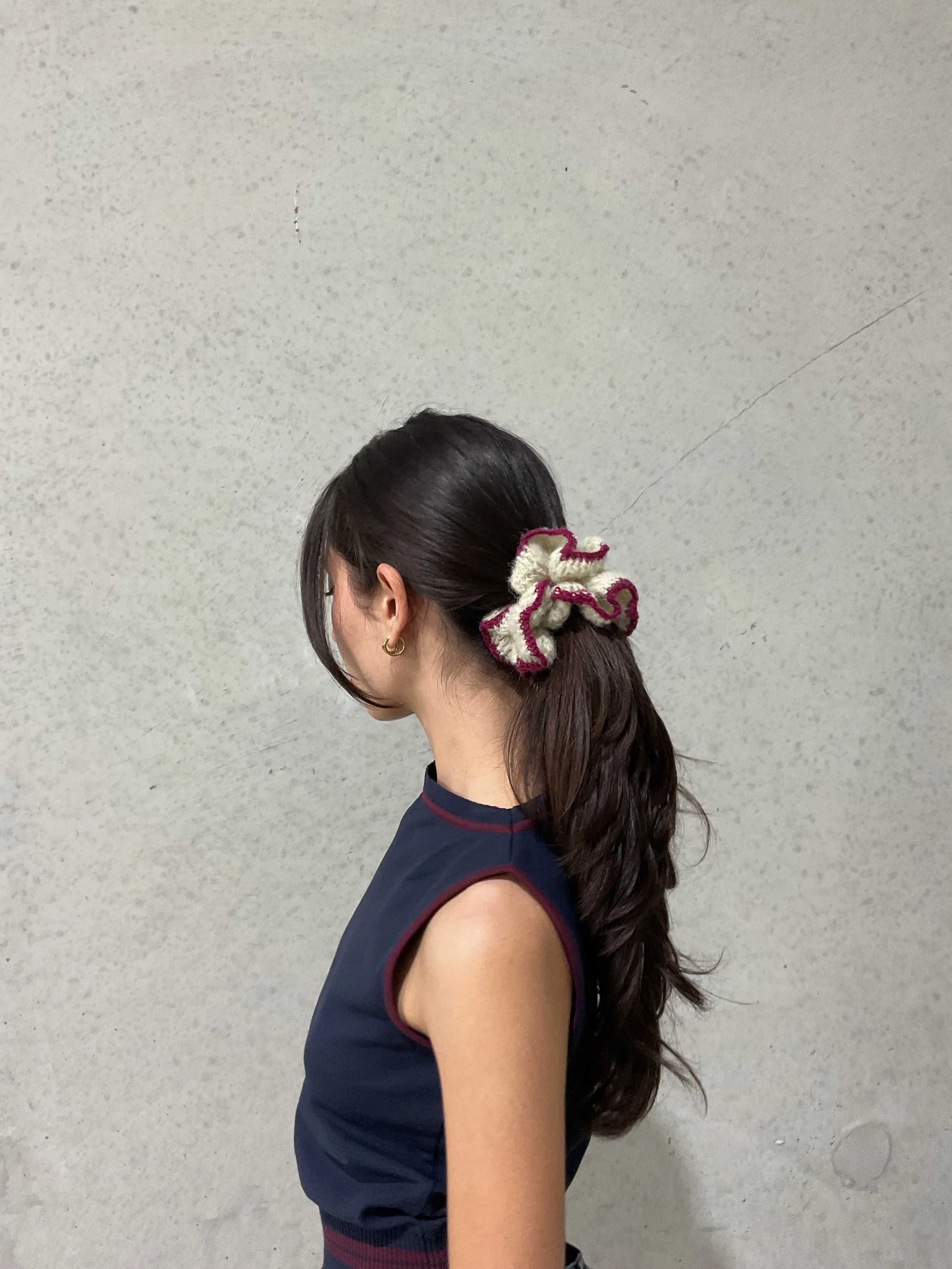 eina handmade scrunchie pale green - Image 4