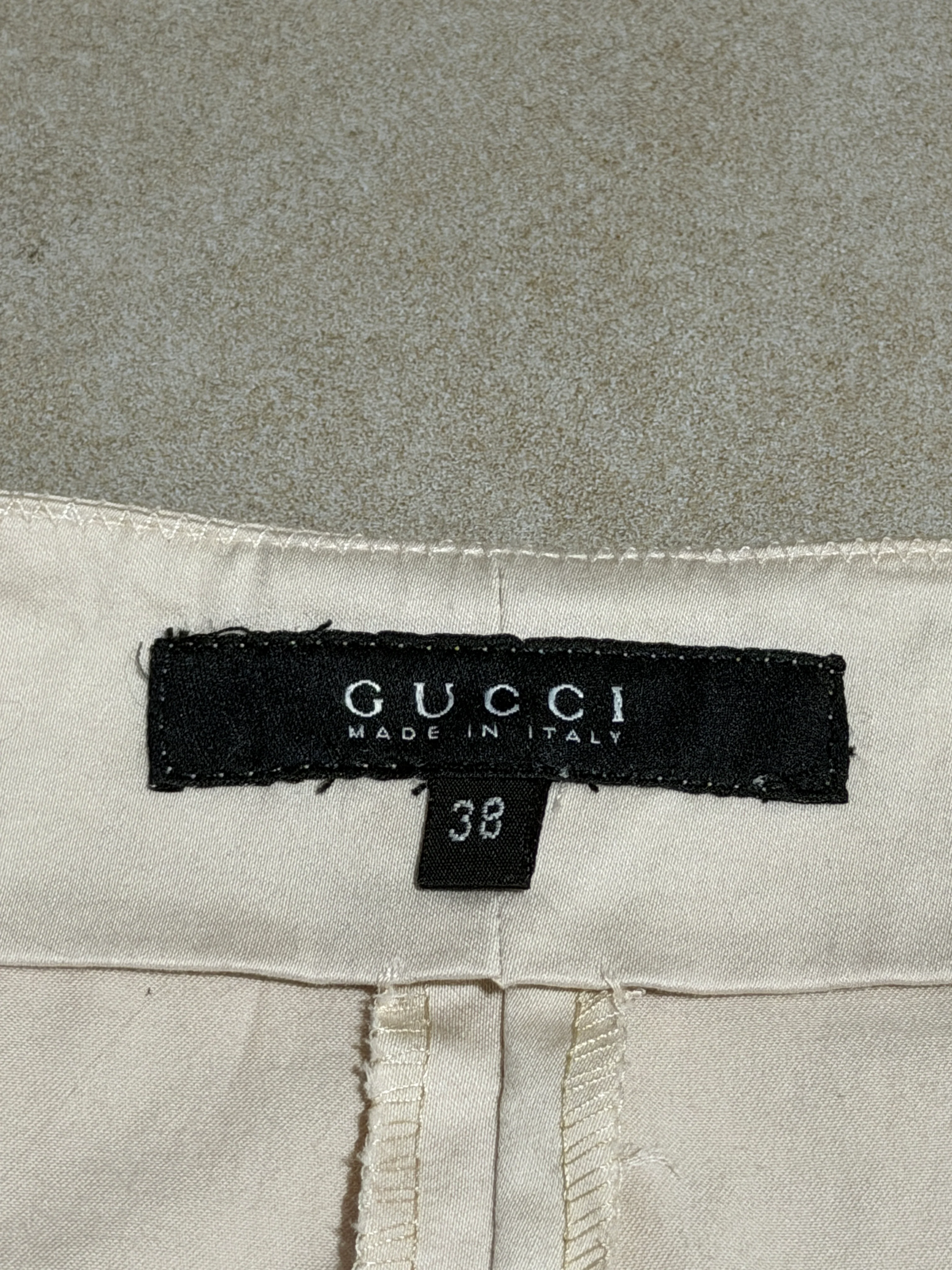 (permanent collection) gucci spring 2004 ivory skirt - Image 10
