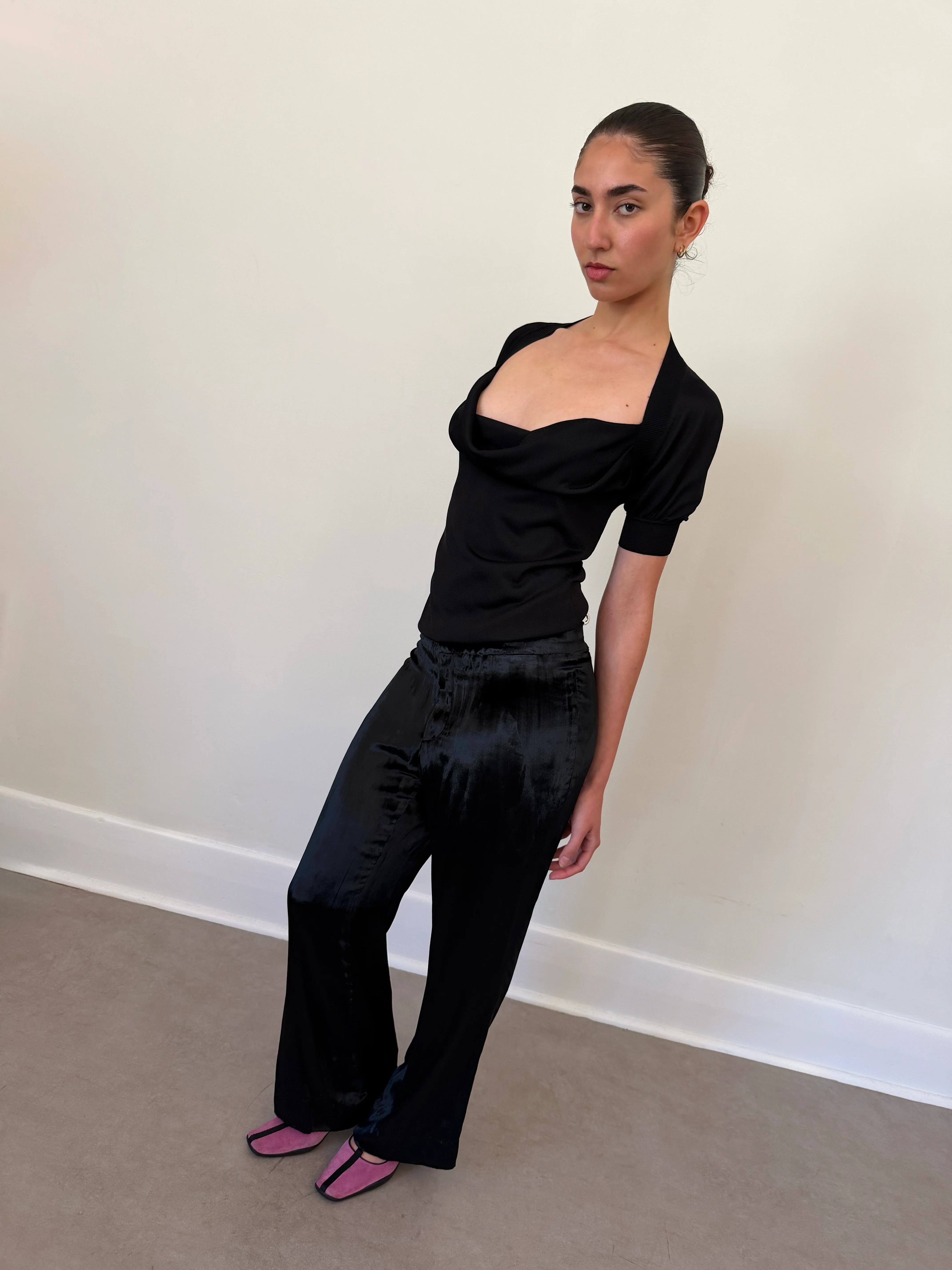 gucci fall 1999 velour pants - Image 3