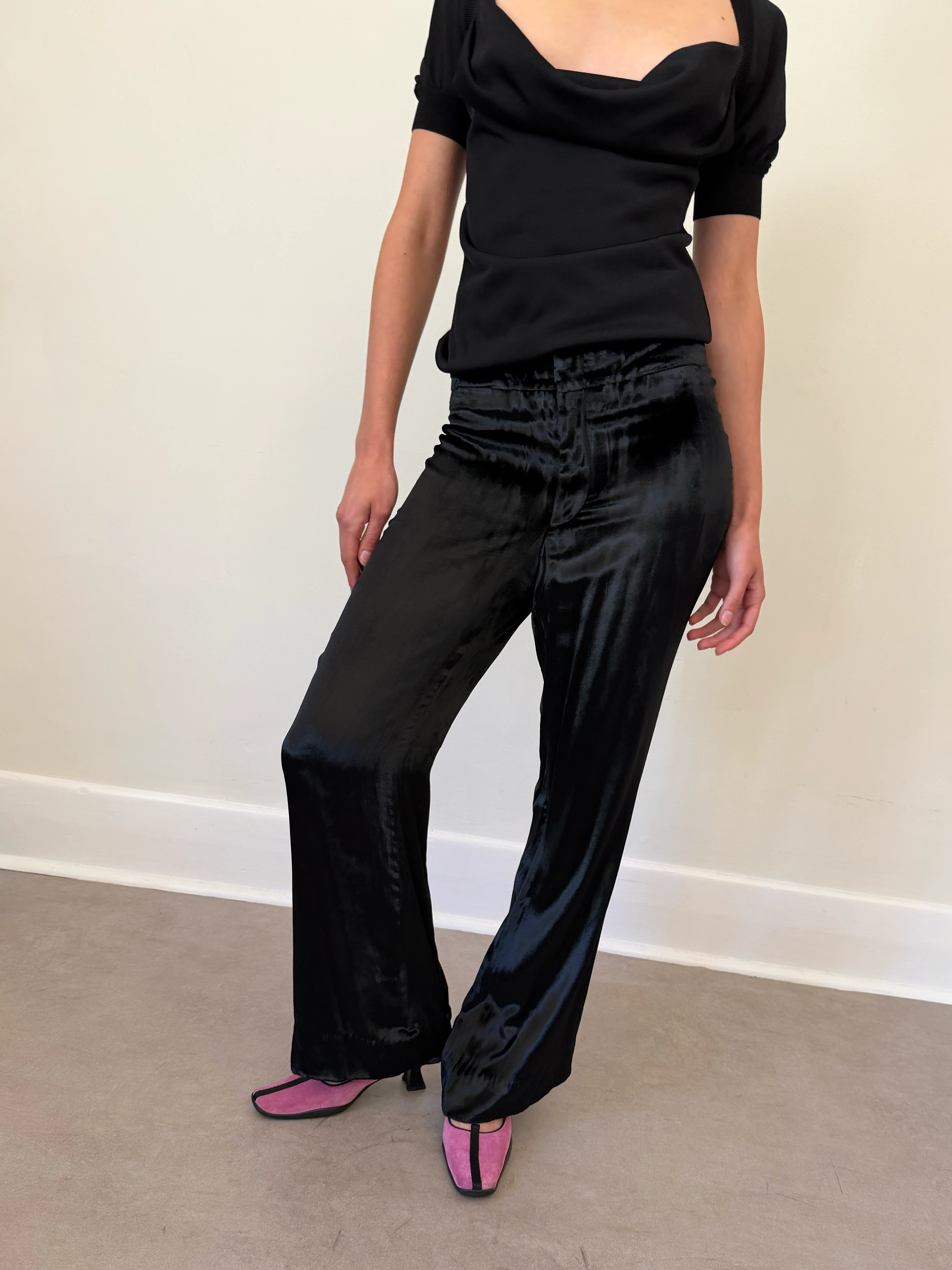 gucci fall 1999 velour pants - Image 5