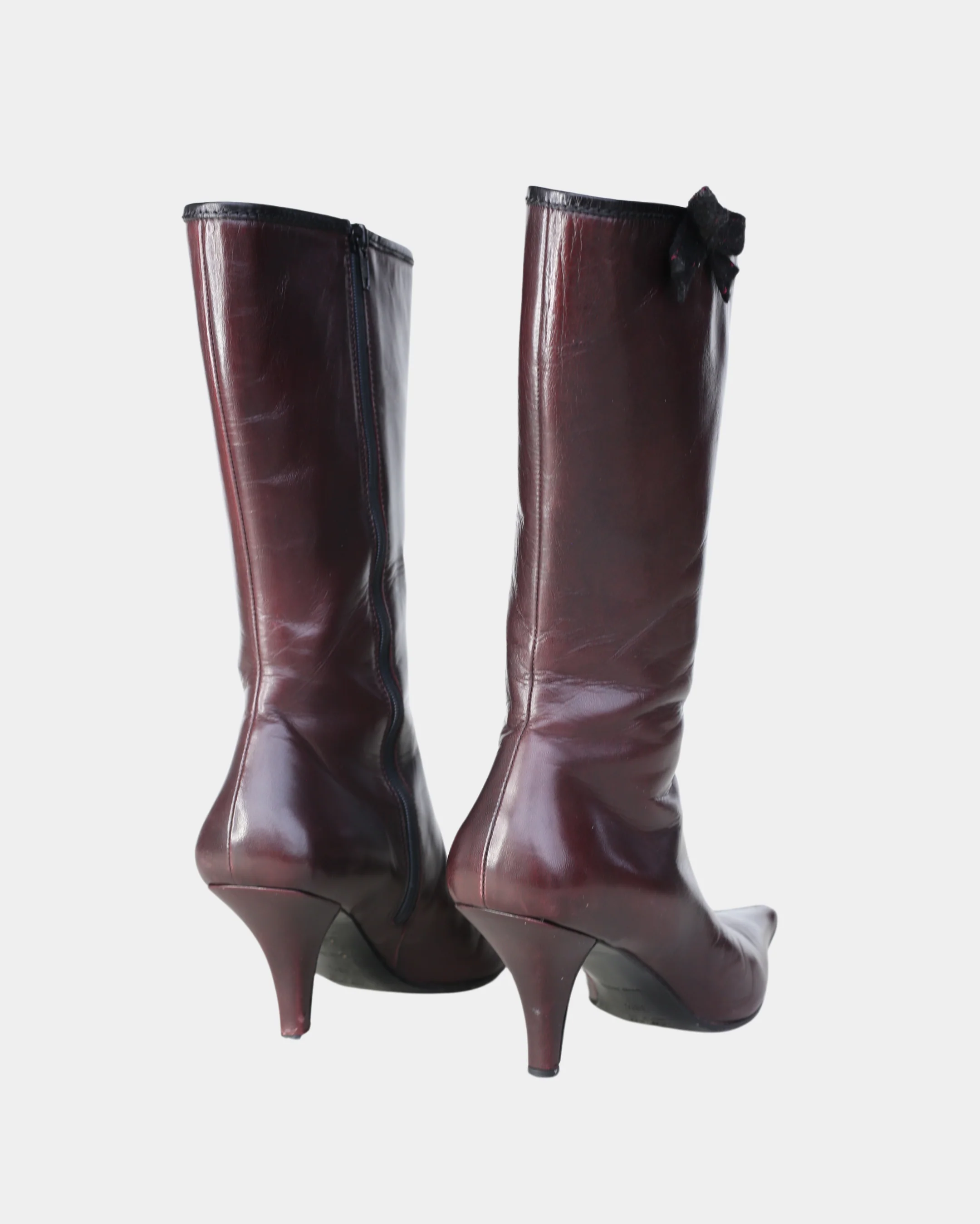 miu miu 2000s leather boots - Image 3