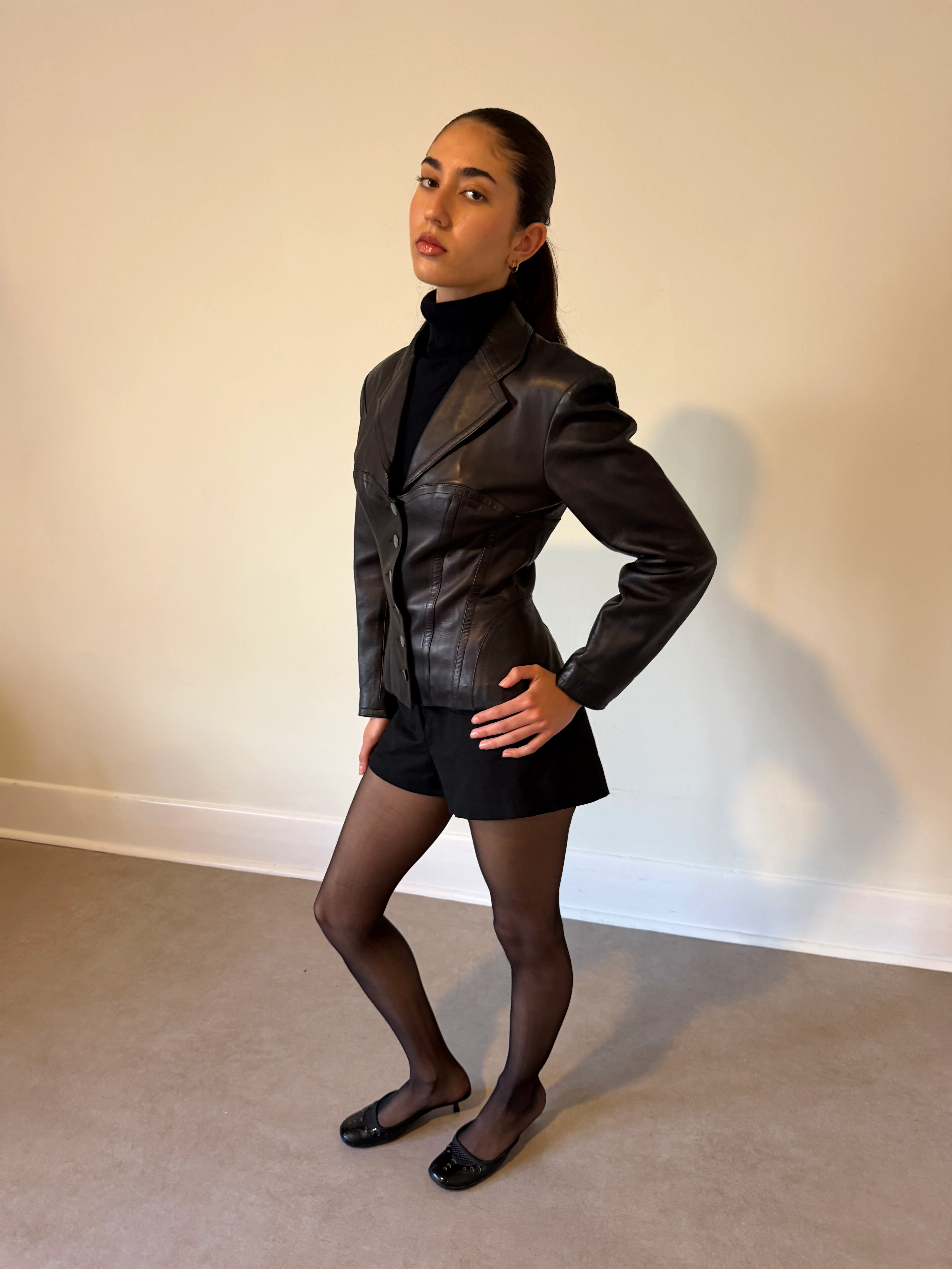 (permanent collection) alaïa fall 1987 corset leather jacket - Image 7