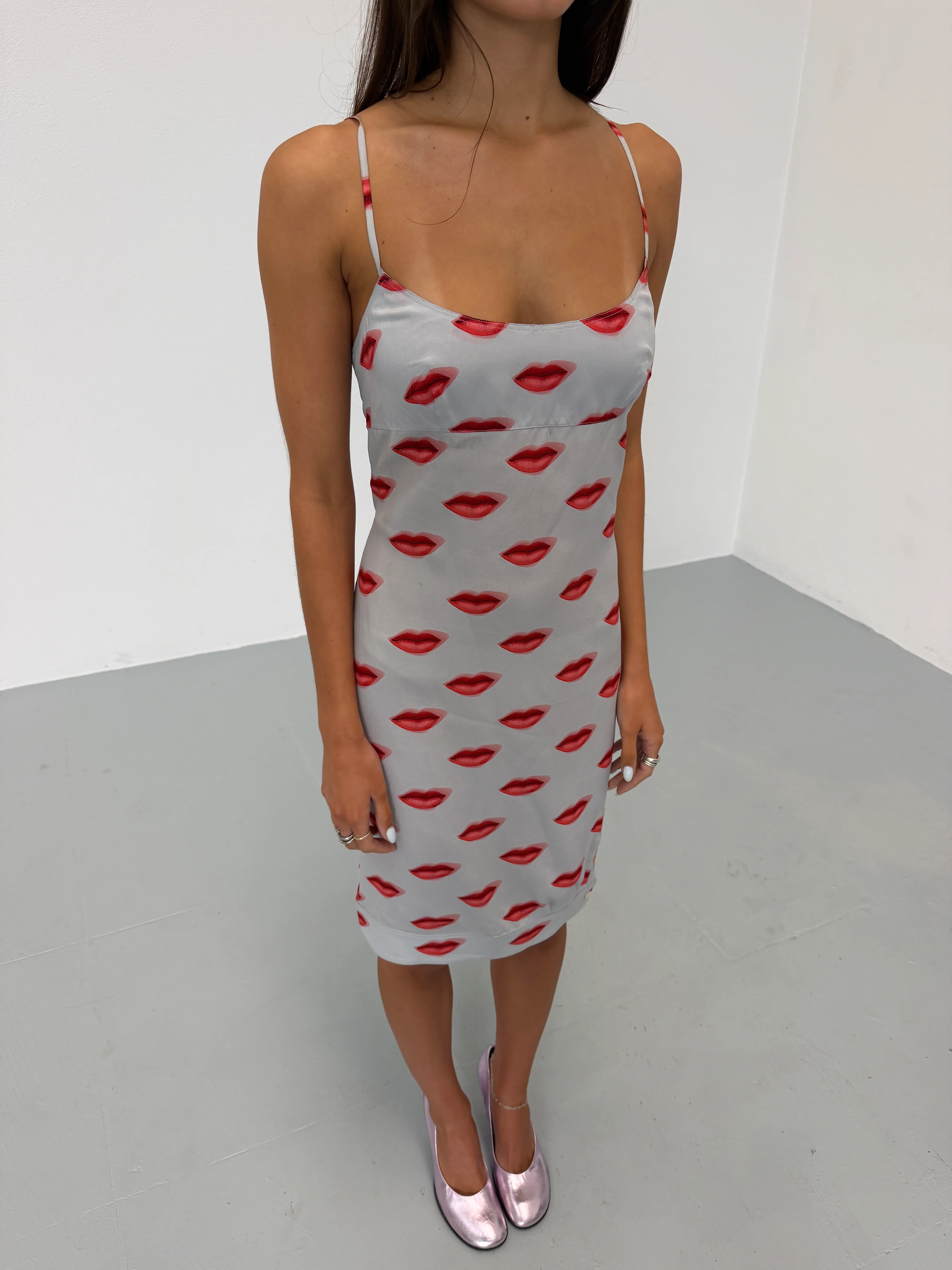 (rare) prada spring 2000 lip print dress - Image 3