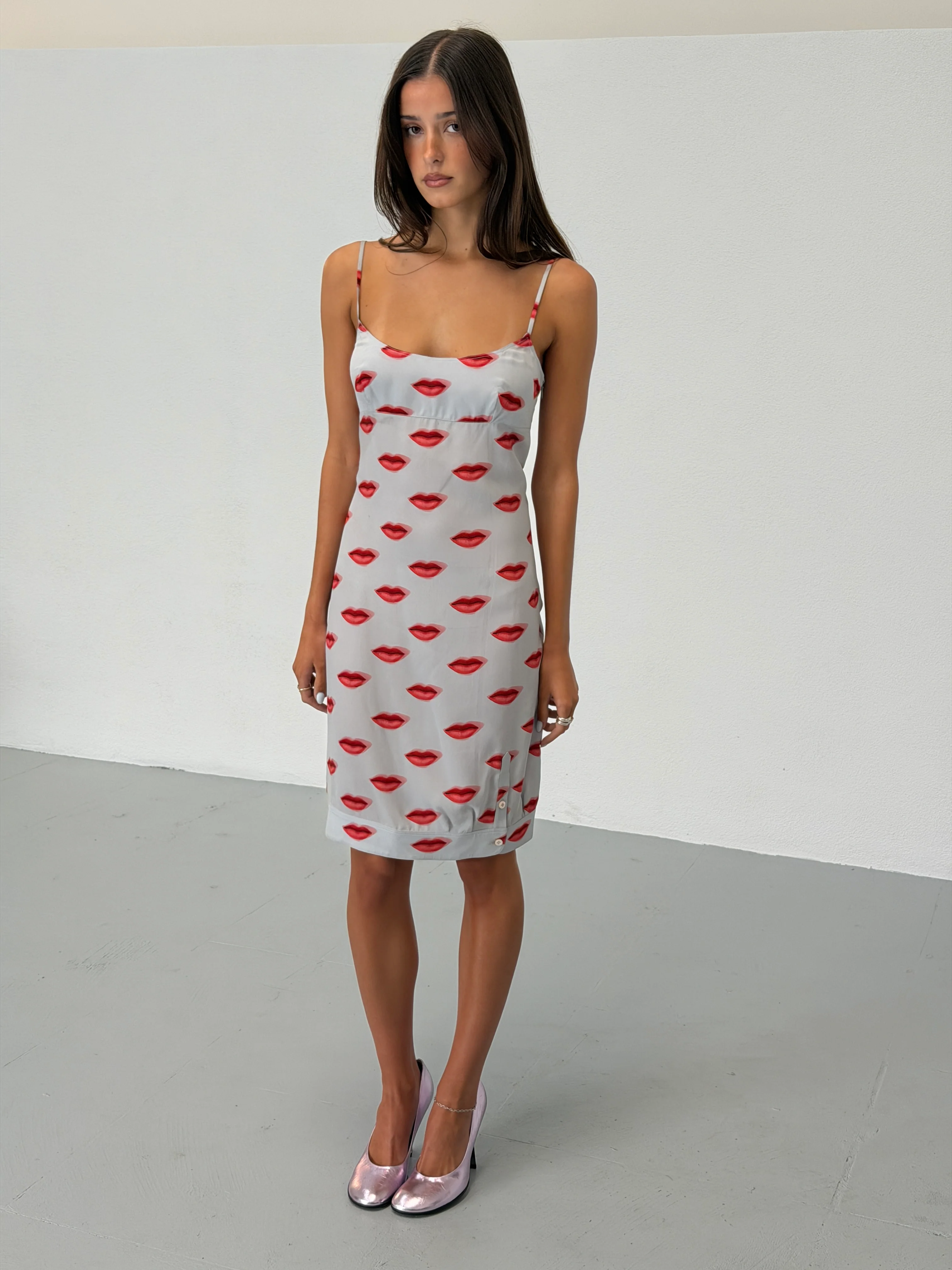 (rare) prada spring 2000 lip print dress - Image 5