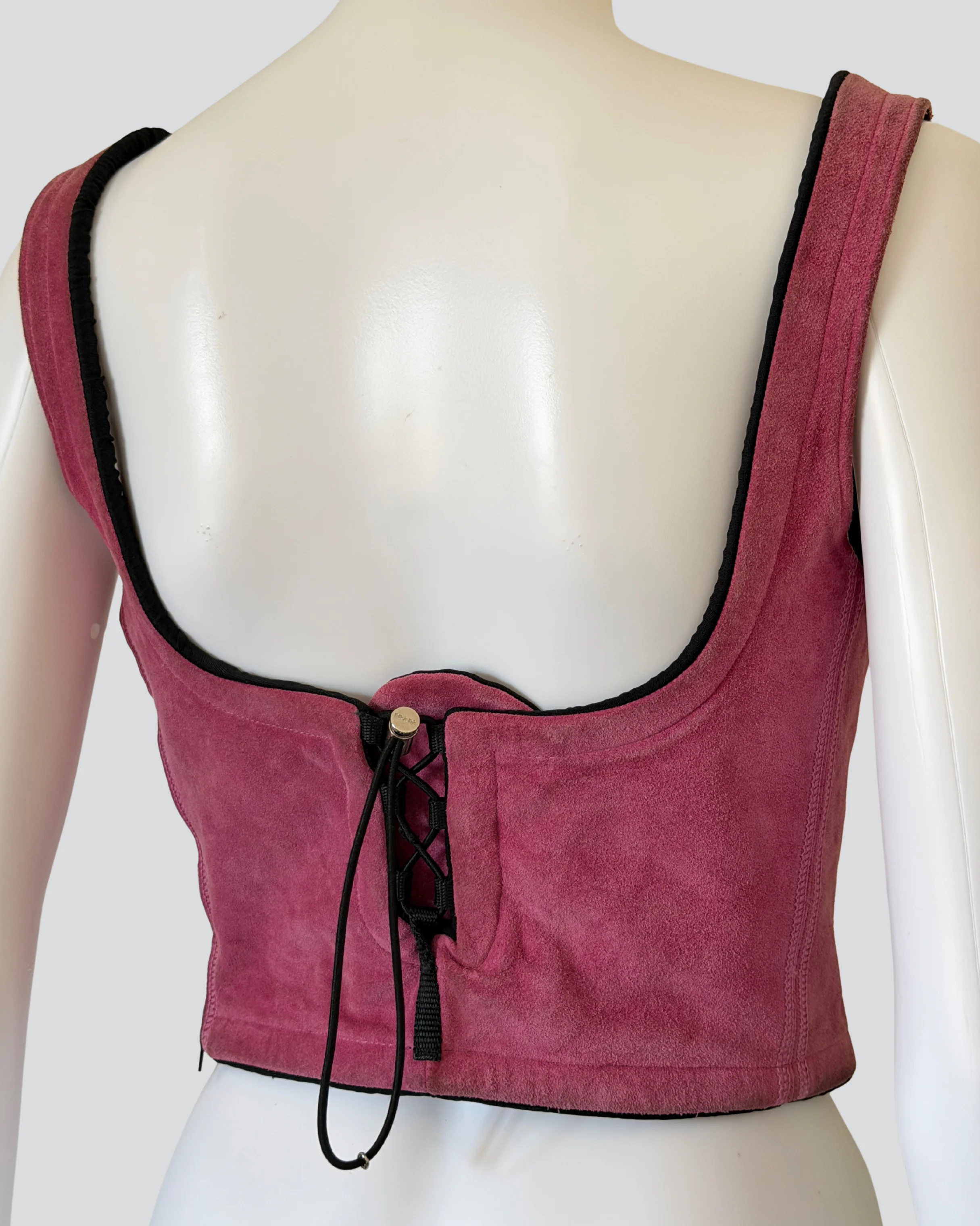 (permanent collection) prada fall winter 1999 suede corset - Image 12