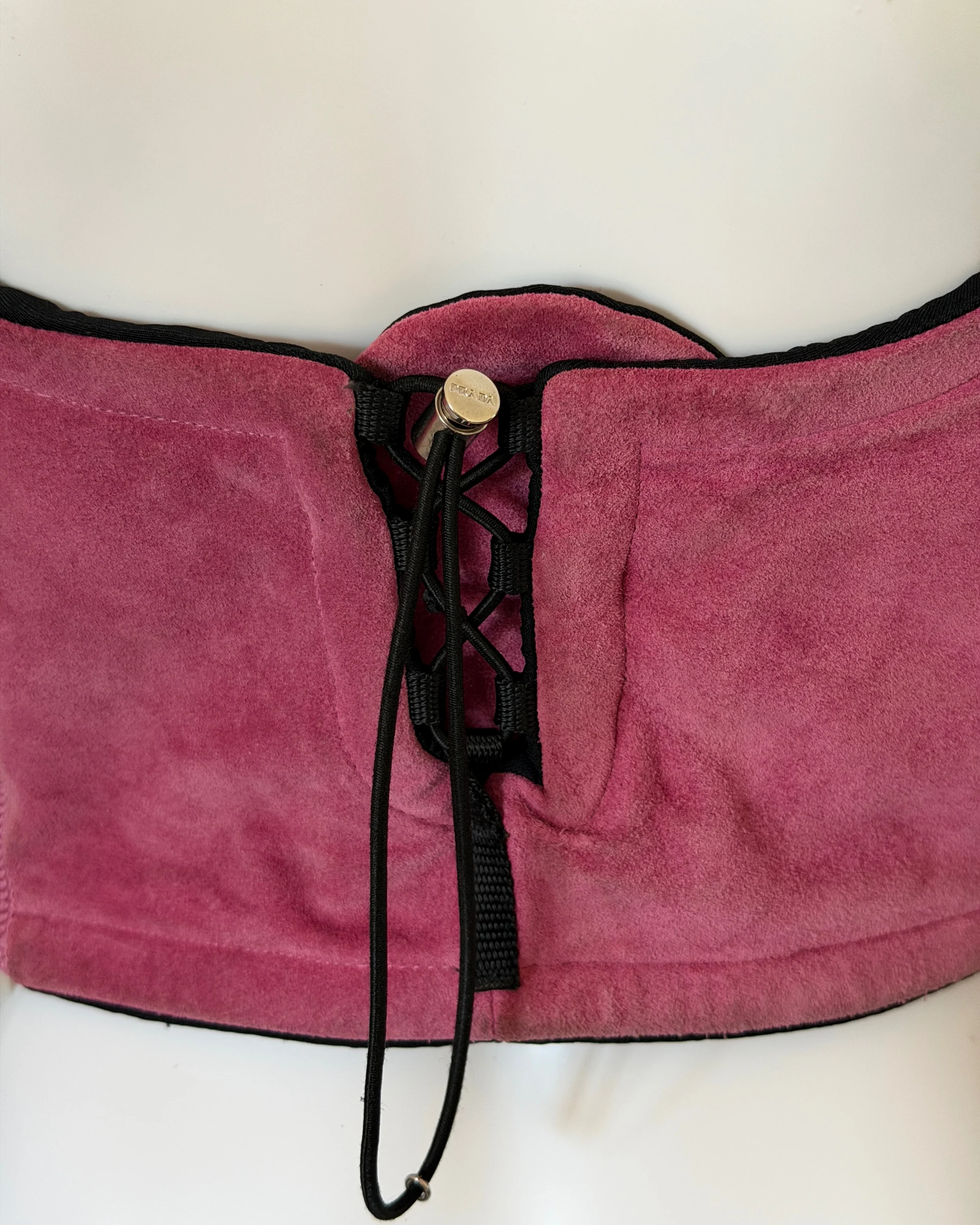 (permanent collection) prada fall winter 1999 suede corset - Image 13