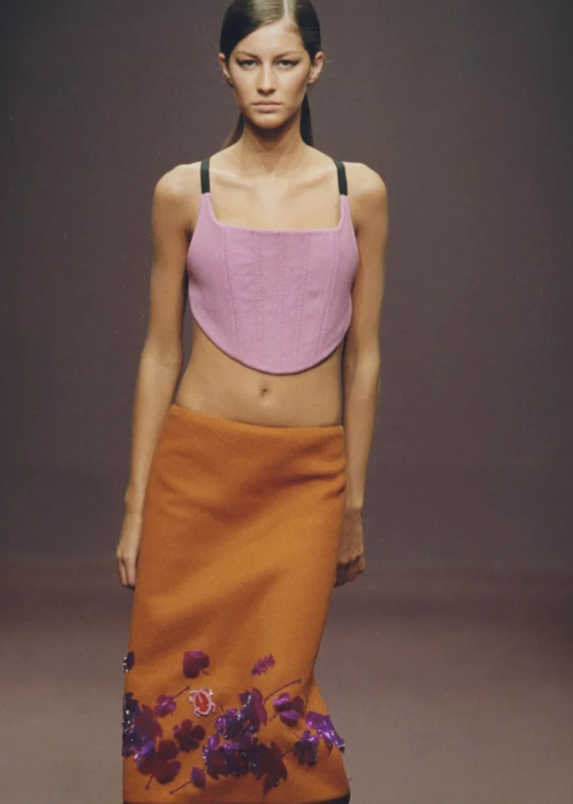 (permanent collection) prada fall winter 1999 suede corset - Image 6