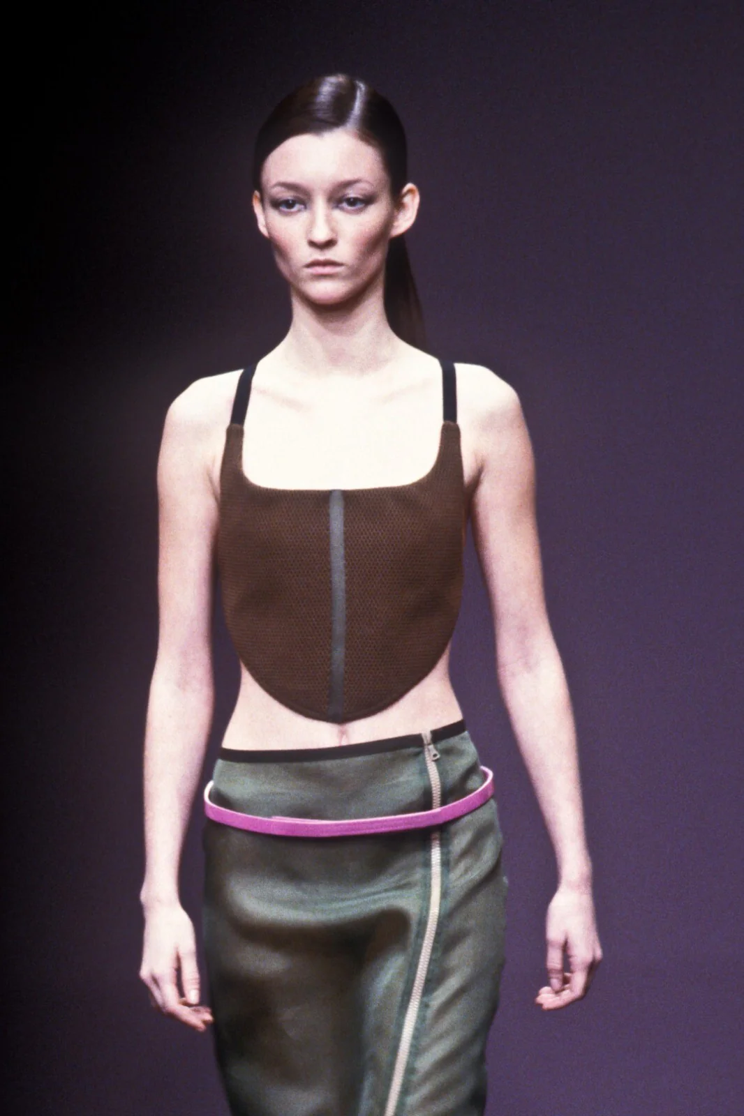 (permanent collection) prada fall winter 1999 suede corset - Image 7