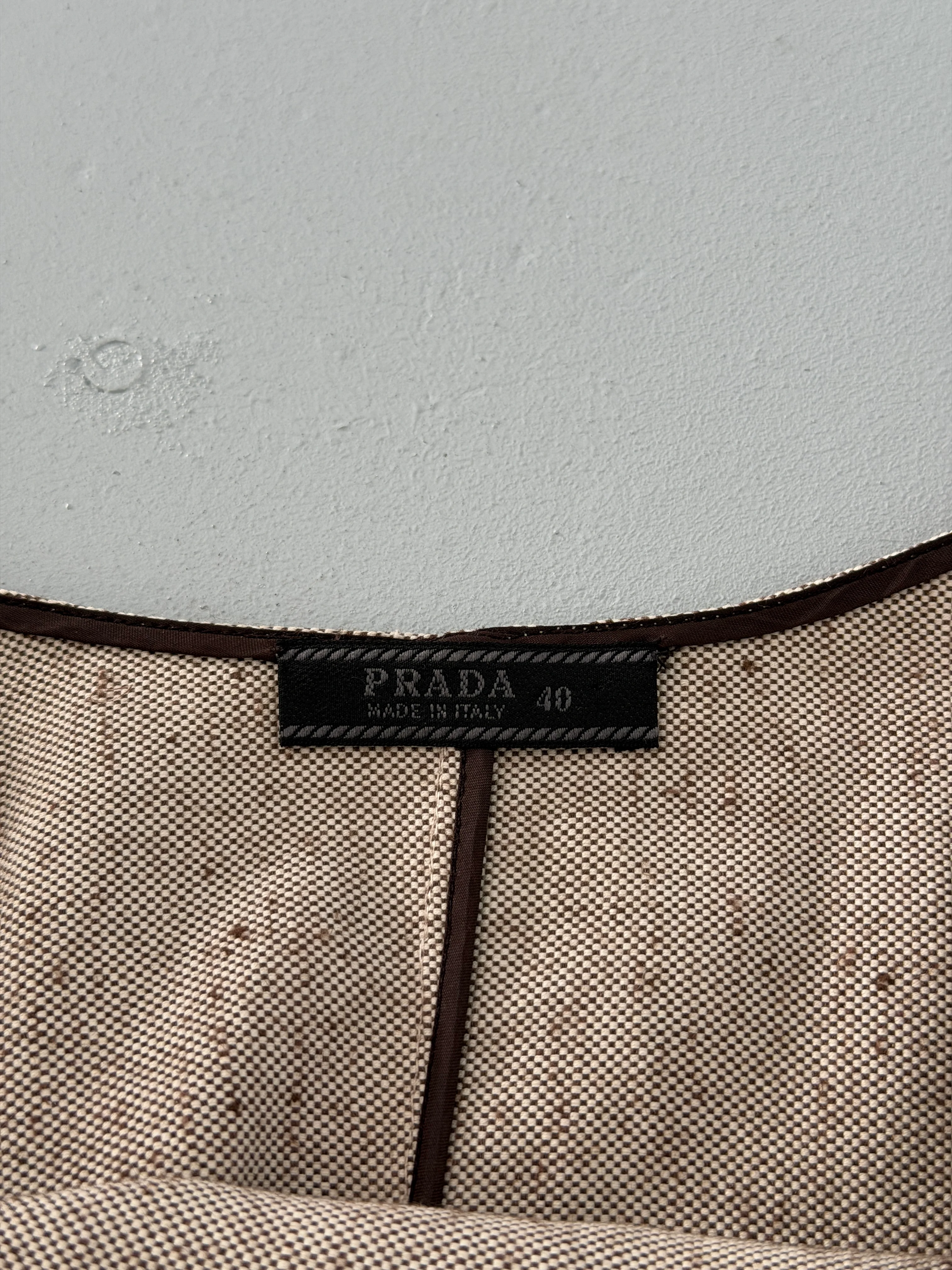 (rare) prada spring 1999 runway linen top - Image 7