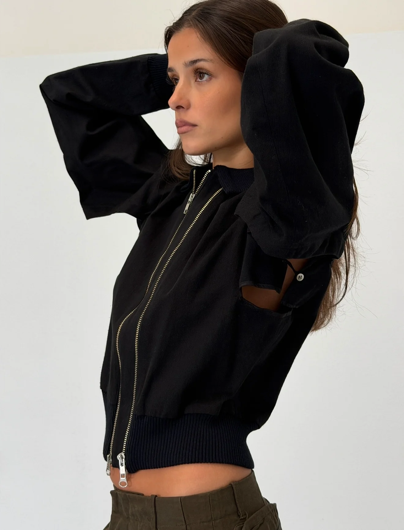 yohji yamamoto 1990s cotton blouson - Image 5