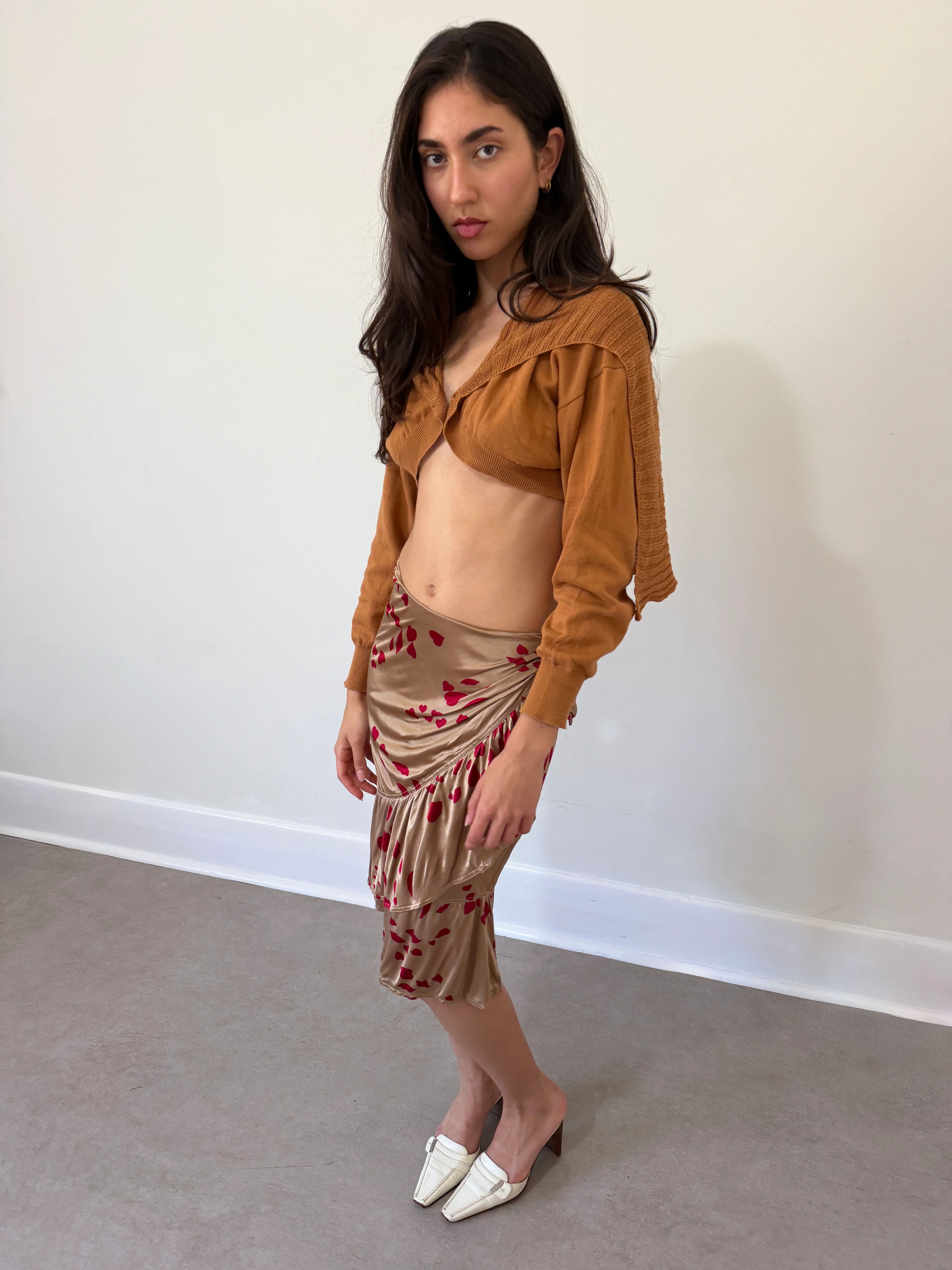 (rare) yves saint laurent fall 2004 lip kiss skirt - Image 3