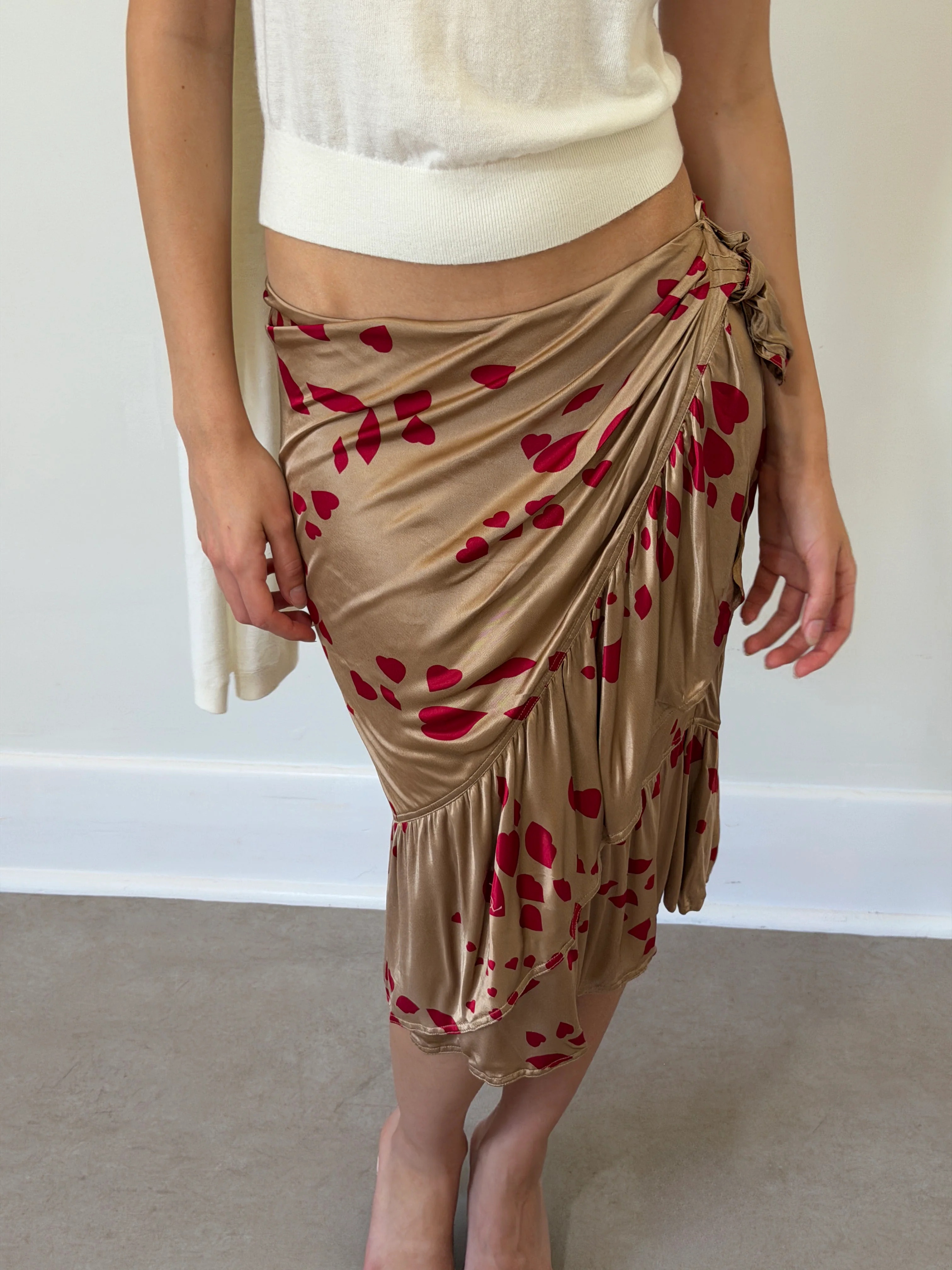 (rare) yves saint laurent fall 2004 lip kiss skirt - Image 5