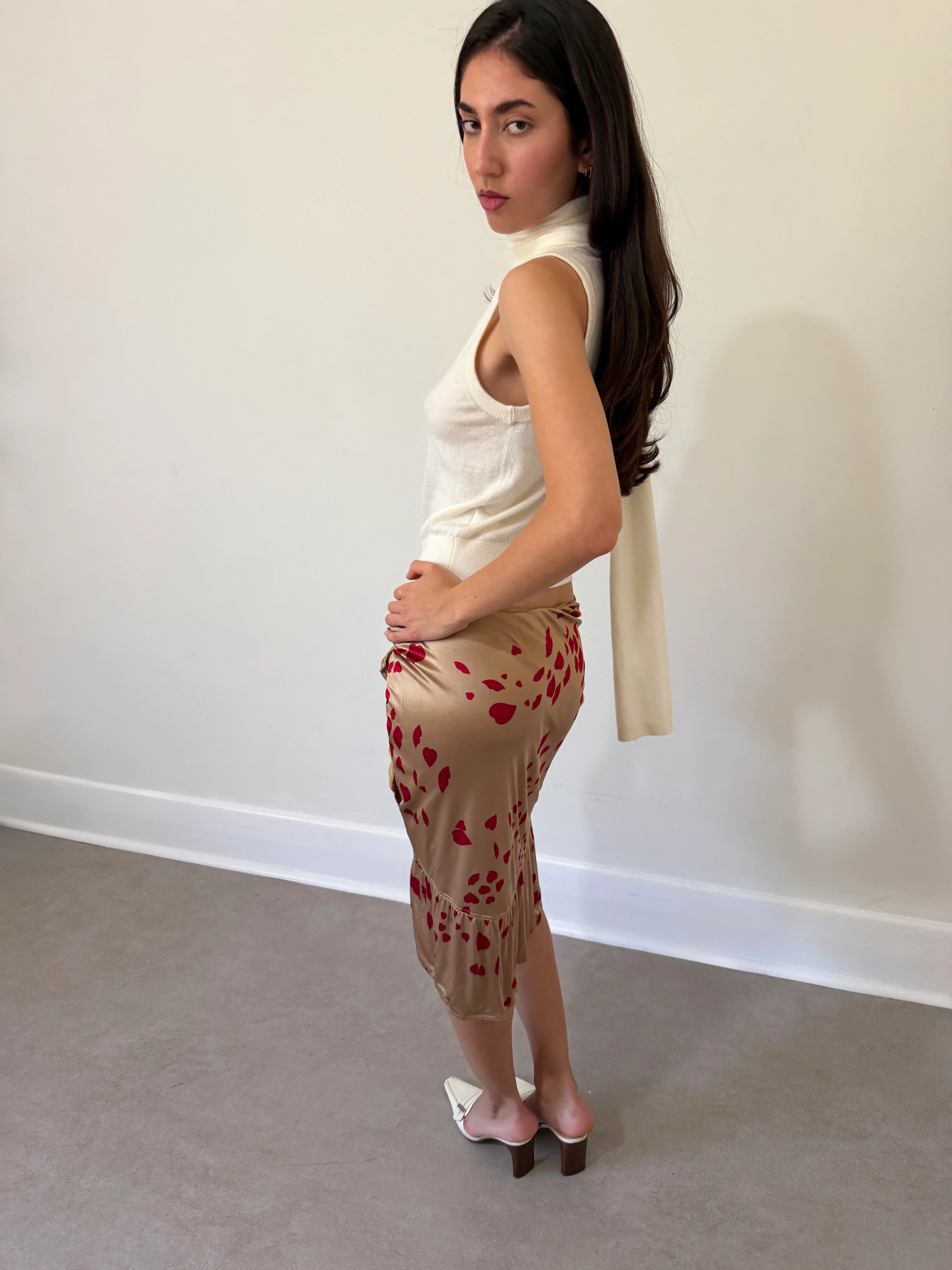 (rare) yves saint laurent fall 2004 lip kiss skirt - Image 8